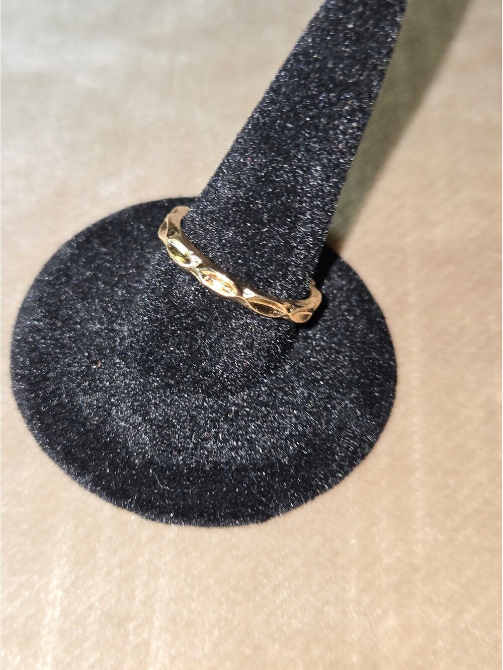 New braided  Gold  tone  Women's Ring Size 6.75 us